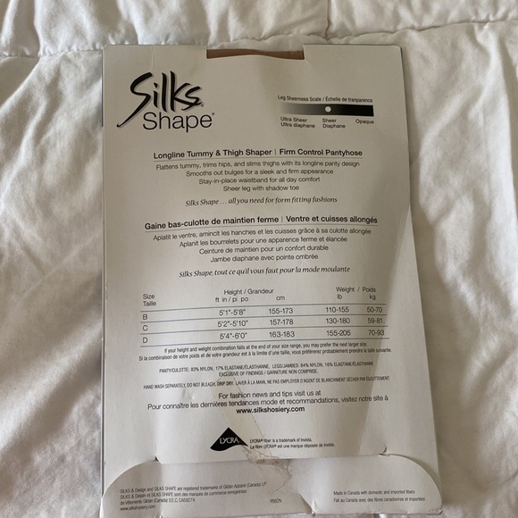 ⭐️FREE - 🛍️NWT - SILKS shape Tummy & Thigh Shaper Pantyhose - Picture 2 of 3